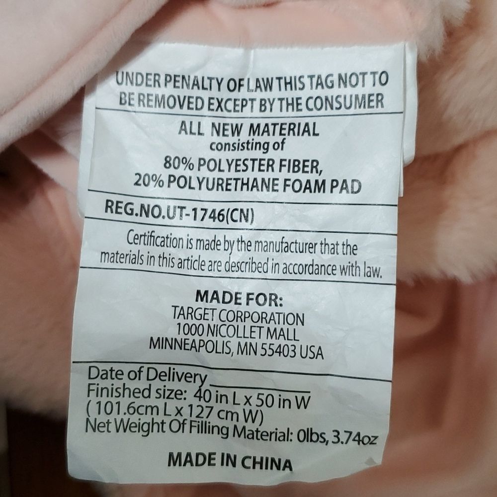 Dinosaur Hooded Blanket Pink - Pillowfort - Picture 7 of 9